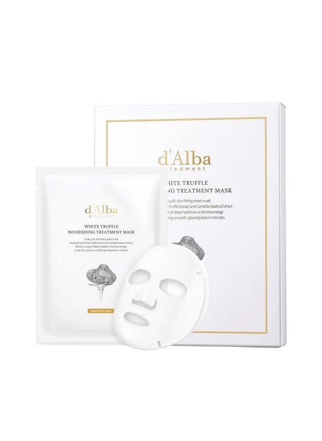 d'alba Piedmont Italian White Truffle Nourishing Mask, Vegan Skincare, Nourishing Sheet Mask For Dry And Tired Skin, Deep Hydration Mask, Korean Skin Care  - Image 1