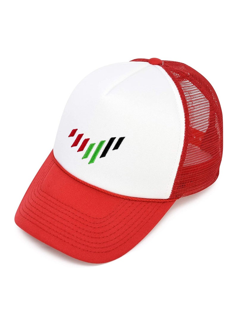 UAE Design Embroidery Adult Unisex Baseball Cap with Adjustable Plastic Snapbacks  - Image 1