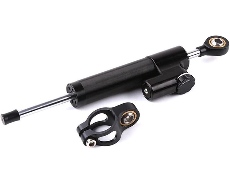 Motorcycle Handlebar Shock Absorber Steering Damper Stabilizer For Stability Color Bblack - Image 1