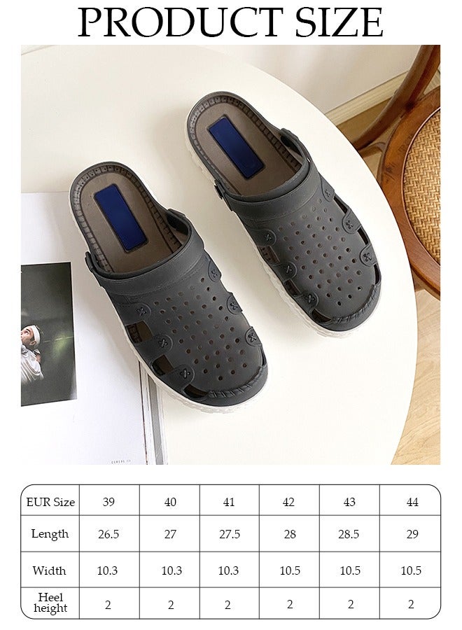 DUNISO Men's Beach Slipper Quick Drying Slide Sandal Non-slip Breathable Flat Slipper for Spa Bath Pool Gym House Sandals for Indoor & Outdoor  - Image 2