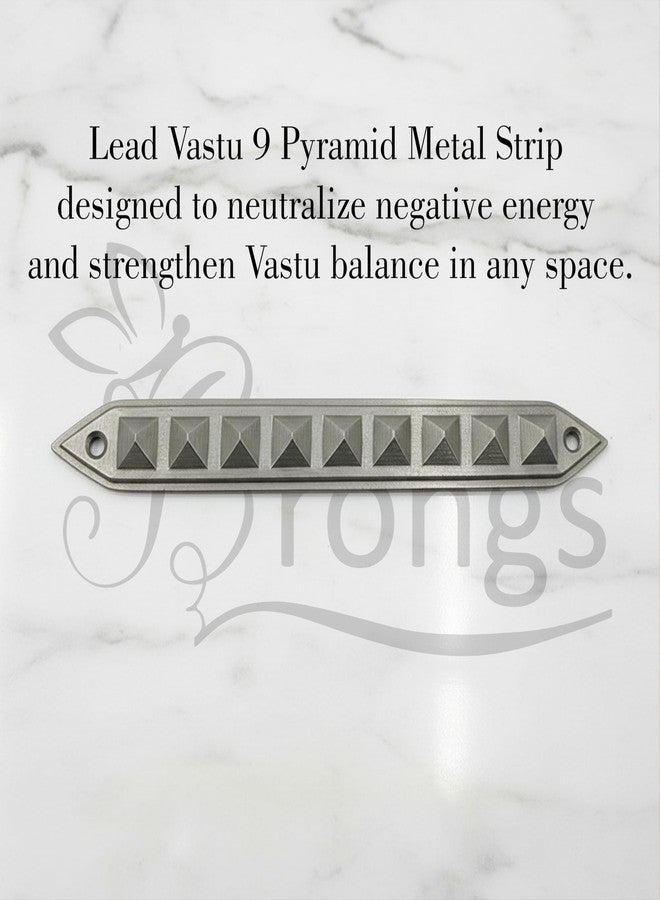 BRONGS Lead 9 Pyramid Strip |Size- 7Inch |Weight- 150gm Approx |Vastu Remedy Tool |Strip with Pyramid Design for Correcting Corner | Home & Spritual Decor | Pack of 1 - Image 5