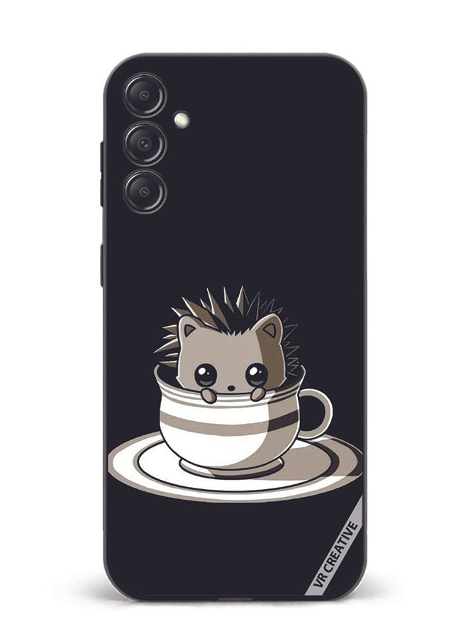VR CREATIVE Protective Case Cover For Samsung Galaxy A34 Cat In A Cup Design Multicolour - Image 1