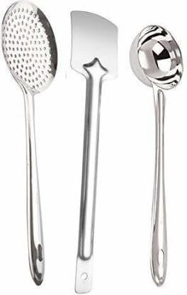 Faas Stainless Steel Cooking Set for Kitchen Tools (Ladle + Skimmer + Turner) - Image 1