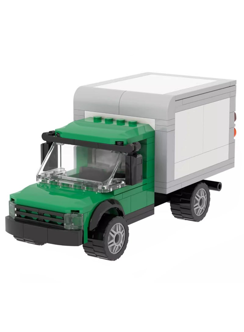 Children's Self-assembly Car Scene Series Small Particle Assembly Building Block Model (Truck With Box 159Pcs) - Image 1