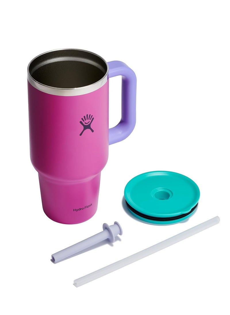 Hydro Flask Hydro Flask 32oz (946ml) All Round Travel Tumbler with Handle, Lid & Straw - Holiday Punch  - Image 3