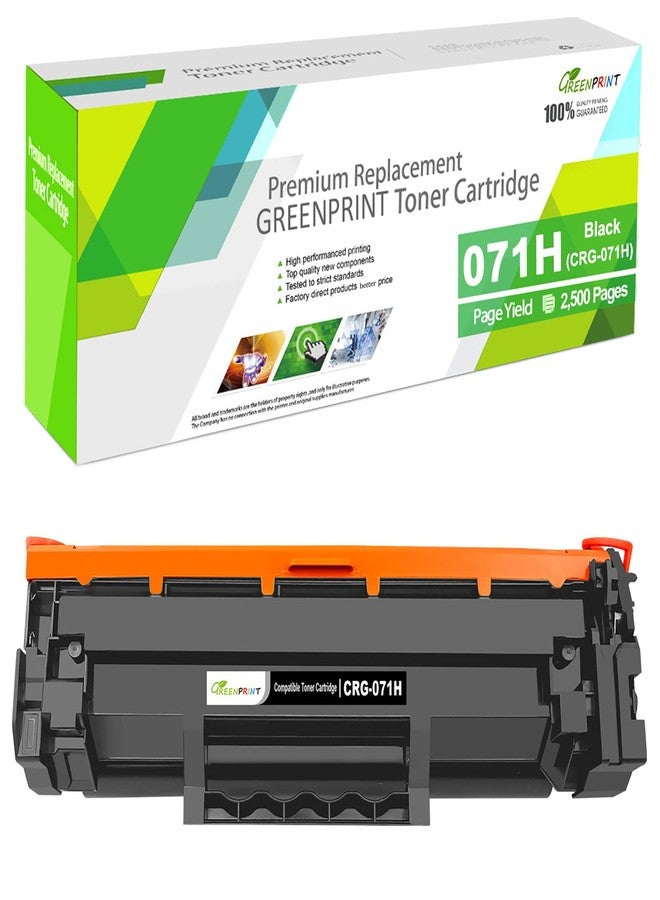 Greenprint 071H CRG-071H CRG071H Compatible Toner Cartridge Black High Capacity 2500 Pages for Canon ImageCLASS LBP120 LBP121 LBP122 LBP122dw MF270 MF272 MF272dw MF273 MF273dw MF275 MF275dw Series Printers - Image 1