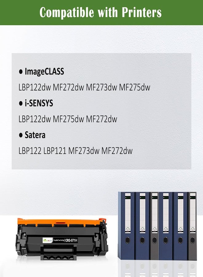 Greenprint 071H CRG-071H CRG071H Compatible Toner Cartridge Black High Capacity 2500 Pages for Canon ImageCLASS LBP120 LBP121 LBP122 LBP122dw MF270 MF272 MF272dw MF273 MF273dw MF275 MF275dw Series Printers - Image 2