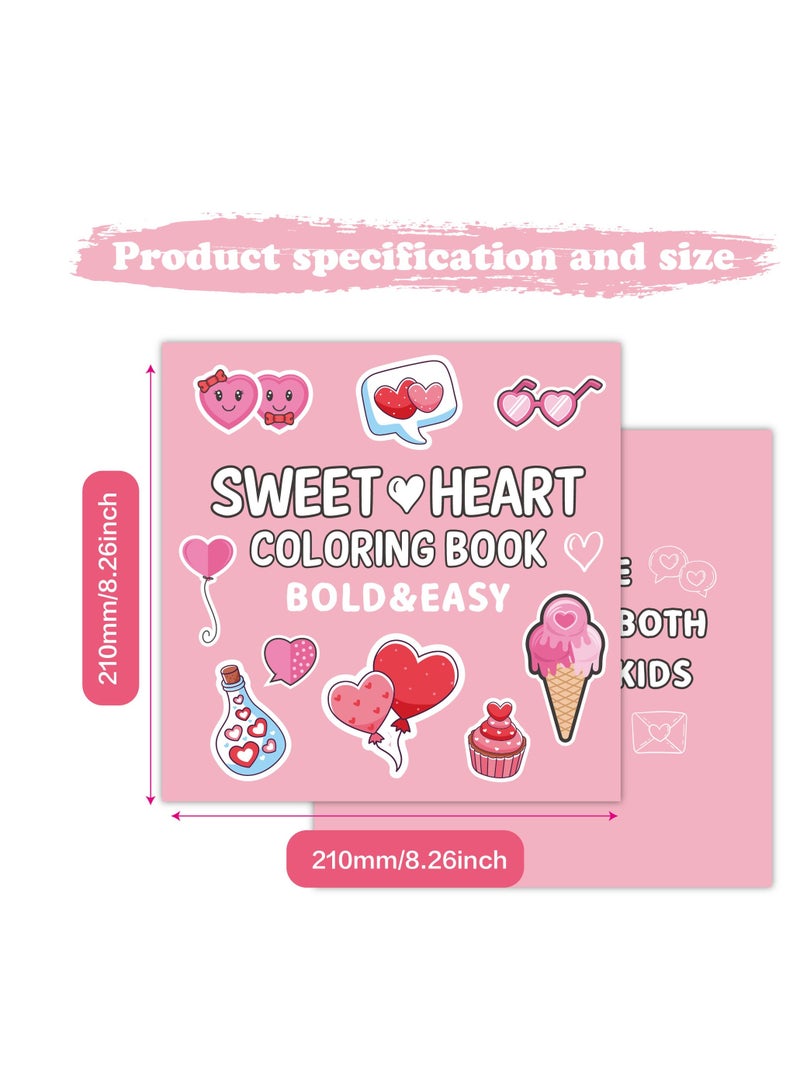 SWEET HEART COLORING BOOK Coloring Book 40 Cartoon Graffiti Suitable For Children Over 4 Years Old - Image 2