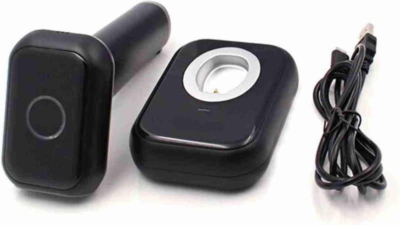 Super Fast Precision Machined Barcode Scanner for Supermarket Retail Library Logistics, Long Standby Time,Black (2.4G & USB(with Base)) - Image 1