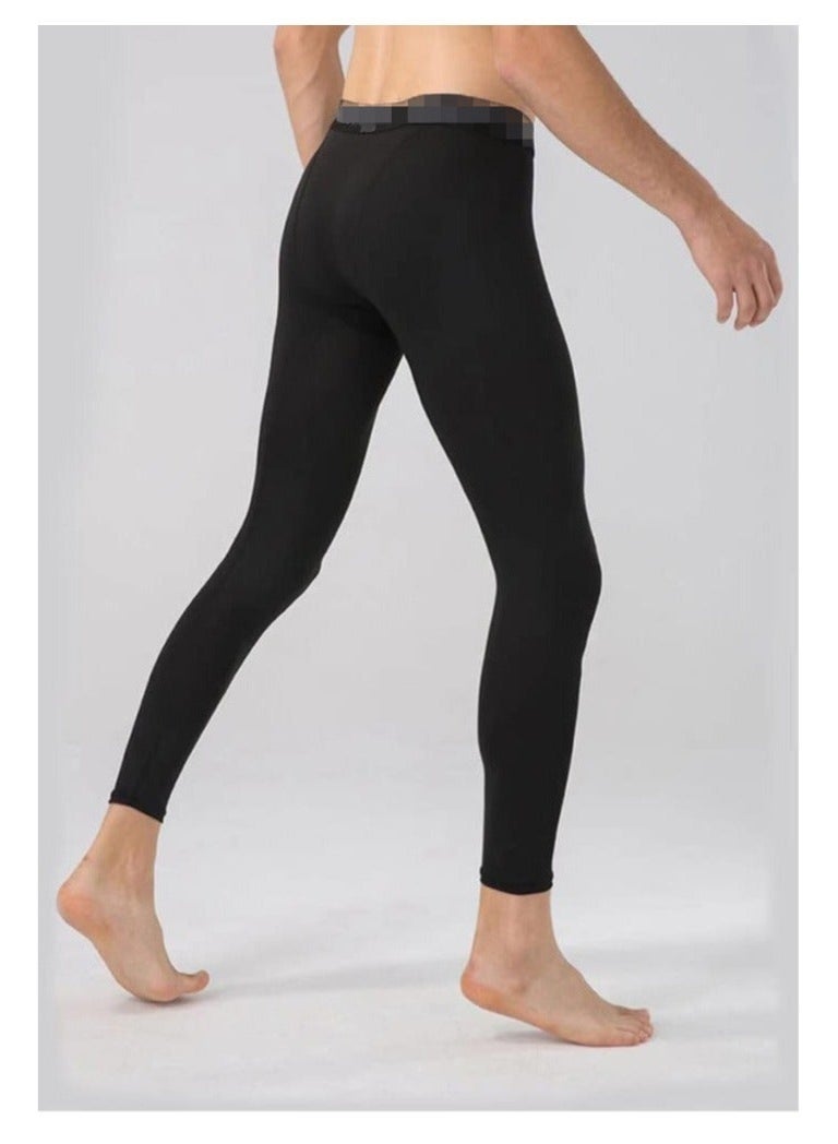 （M）Men's Compression Pants Athletic Tight,Leggings Base Layer Bottoms for Running Workout Sports Yoga Basketball - Image 3