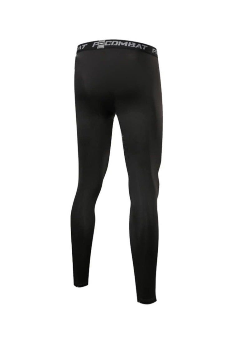 （M）Men's Compression Pants Athletic Tight,Leggings Base Layer Bottoms for Running Workout Sports Yoga Basketball - Image 2
