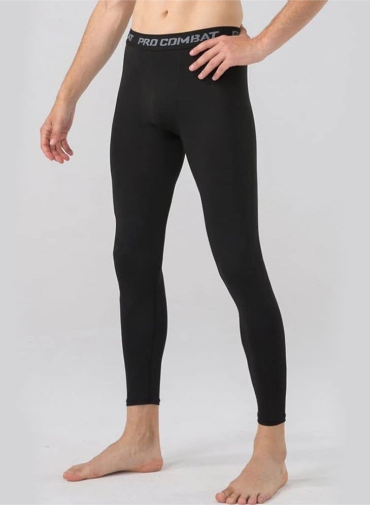 （M）Men's Compression Pants Athletic Tight,Leggings Base Layer Bottoms for Running Workout Sports Yoga Basketball - Image 1