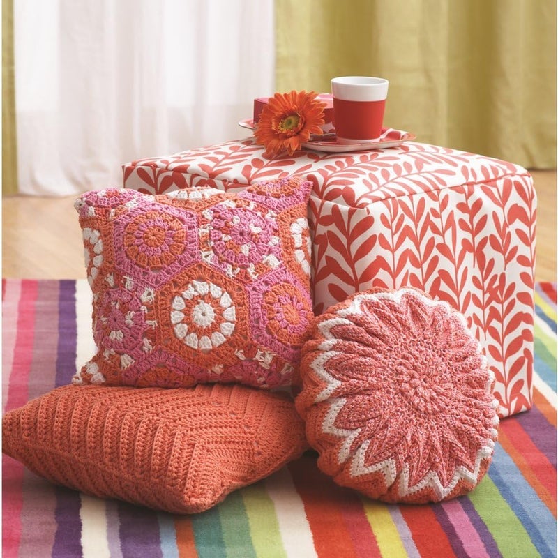 LILY Sugar 'N Cream 100% Cotton Yarn in Country Red - 70.9g - Image 5