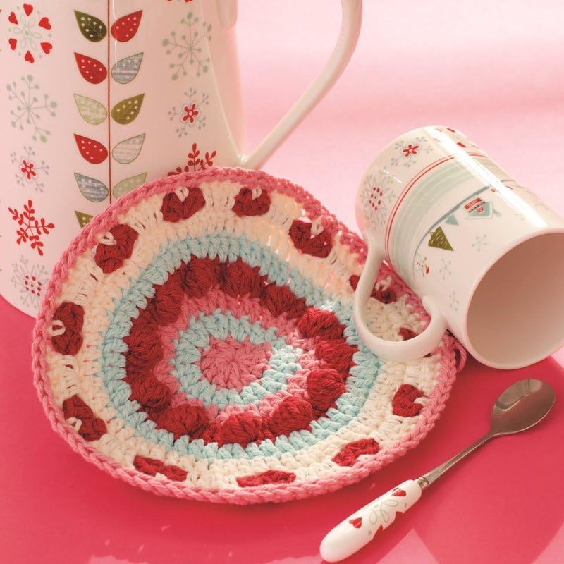 LILY Sugar 'N Cream 100% Cotton Yarn in Country Red - 70.9g - Image 4