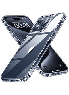 YoYoTech iPhone 15 Pro Max Case Clear Transparent Anti Yellowing Ultra Thin Shockproof Strong Top Grade Drop Protection Anti Scratch Hard Back Cover Crystal Clear  - Image 1