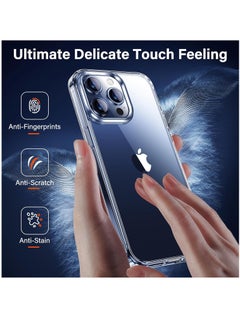 YoYoTech iPhone 15 Pro Max Case Clear Transparent Anti Yellowing Ultra Thin Shockproof Strong Top Grade Drop Protection Anti Scratch Hard Back Cover Crystal Clear  - Image 3