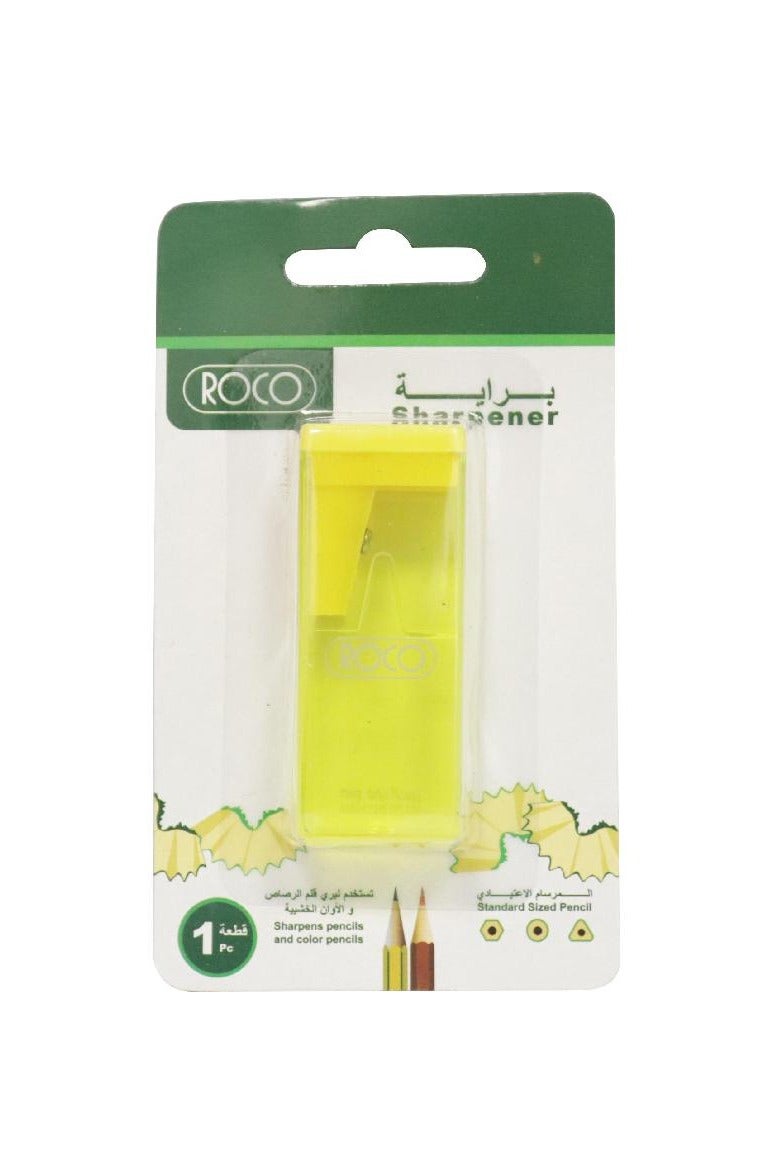 Pocket Sharpener Single Hole Yellow