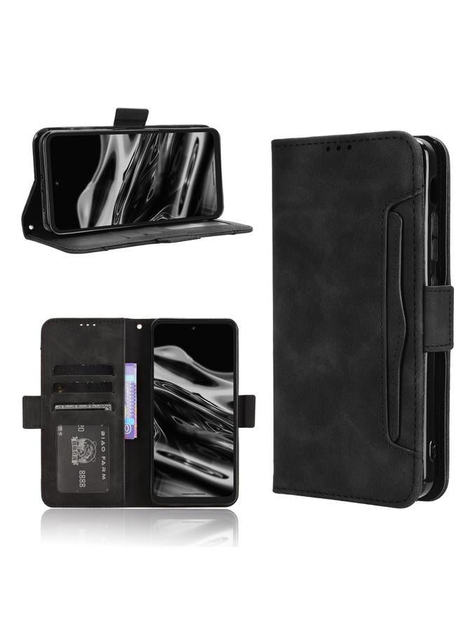 The Bros Case For XReal Beam Pro Skin Feel Calf Texture Card Slots Leather Phone Case