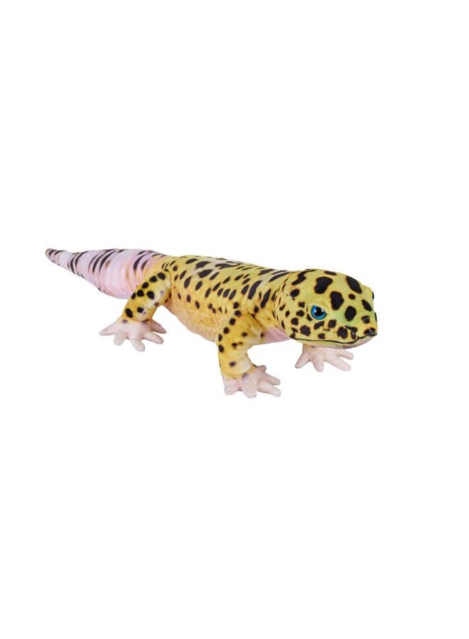 Wild Republic Living Earth Leopard Gecko, Stuffed Animal, 24 inch, Plush Toy, Fill is Spun Recycled Water Bottles