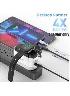budi 3 In 1 Combined Wall and Watch Wireless Charger 20W USB-C PD+QC3.0  - Image 3