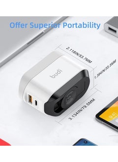 budi 3 In 1 Combined Wall and Watch Wireless Charger 20W USB-C PD+QC3.0  - Image 5