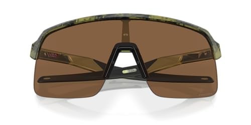 OAKLEY نظارات شمسية مستطيلة للرجال من أوكلي OO9463 سوترو لايت، لون أخضر شفاف غير لامع/برونز بريزم، 39 مم - Image 5