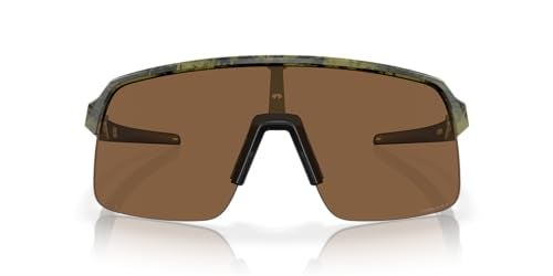 OAKLEY نظارات شمسية مستطيلة للرجال من أوكلي OO9463 سوترو لايت، لون أخضر شفاف غير لامع/برونز بريزم، 39 مم - Image 1