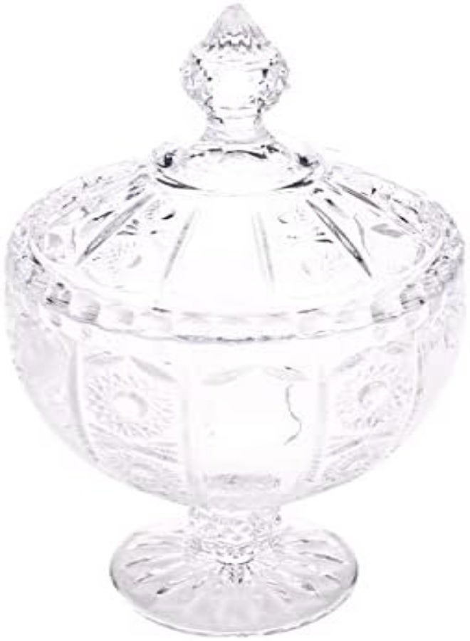 AKDC Glass Candy Pot L(15CM) XW(15CM) XH(29CM) Transparent - Image 5