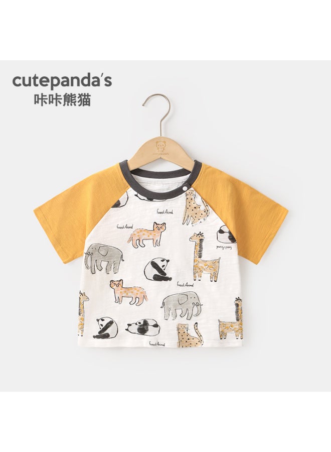 Kids Casual Short Sleeve T-Shirt – Summer Style, Kaka Panda