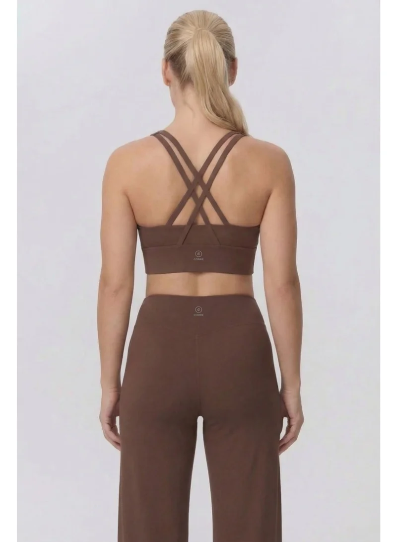 ملابس رياضية من كور Alma Flared Leggings - Brown