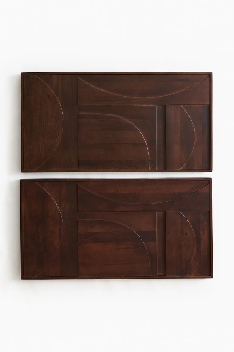 H&M Wooden graphic wall art