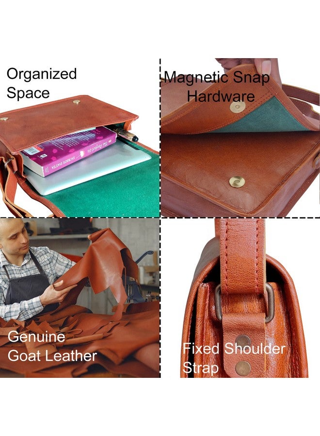 Rustic Town RUSTIC TOWN Leather Tablet iPad Messenger Bag - Shoulder Crossbody Satchel for Men and Women (11 inch)  - Image 3