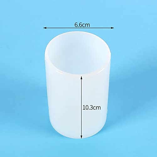 ESEENS 2 Pack Cylinder & Round Candle Molds - 2 Size Style - 3D Silicone Molds for Resin & Chocolate, Handmade Cylinder Molds - Image 5