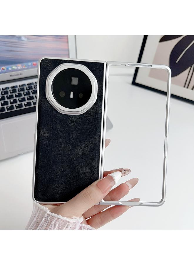 S-TOP Case For Honor Magic V3 Metallic Paint Skin Feel Leather Phone Case - Image 3