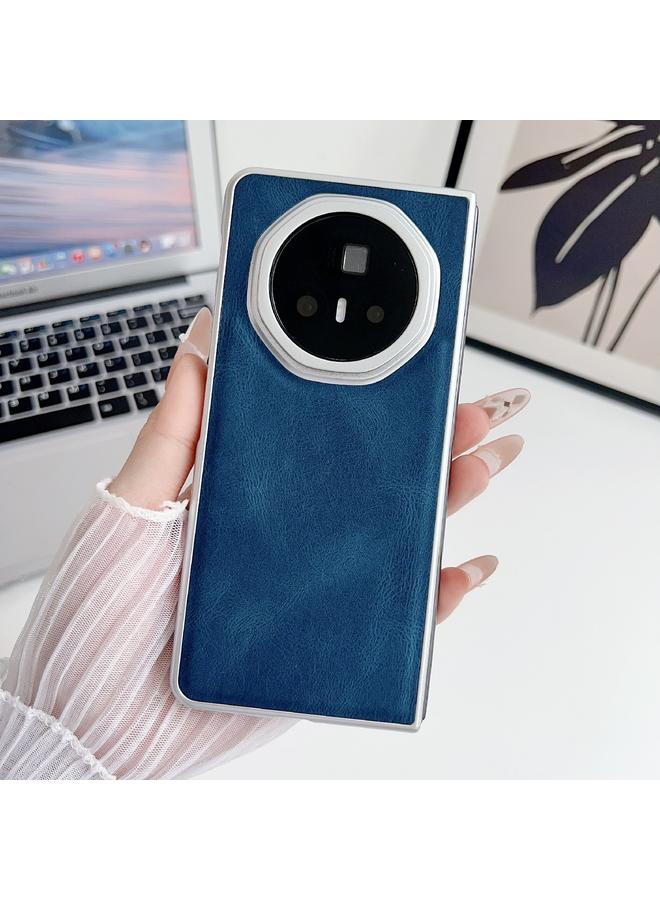 S-TOP Case For Honor Magic V3 Metallic Paint Skin Feel Leather Phone Case - Image 2