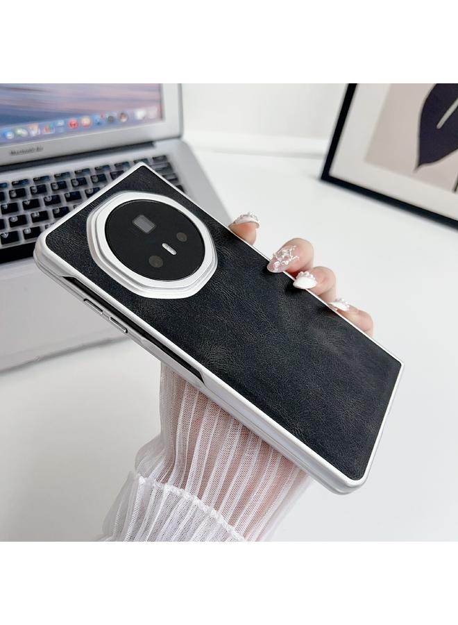 S-TOP Case For Honor Magic V3 Metallic Paint Skin Feel Leather Phone Case - Image 4