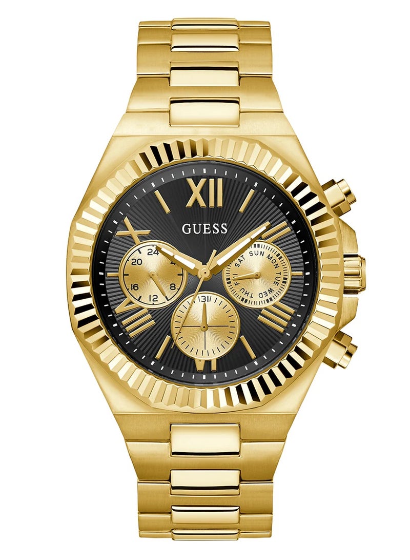 GUESS Mens Equity Gold Tone Multi-function Watch - GW0703G5 - Image 1