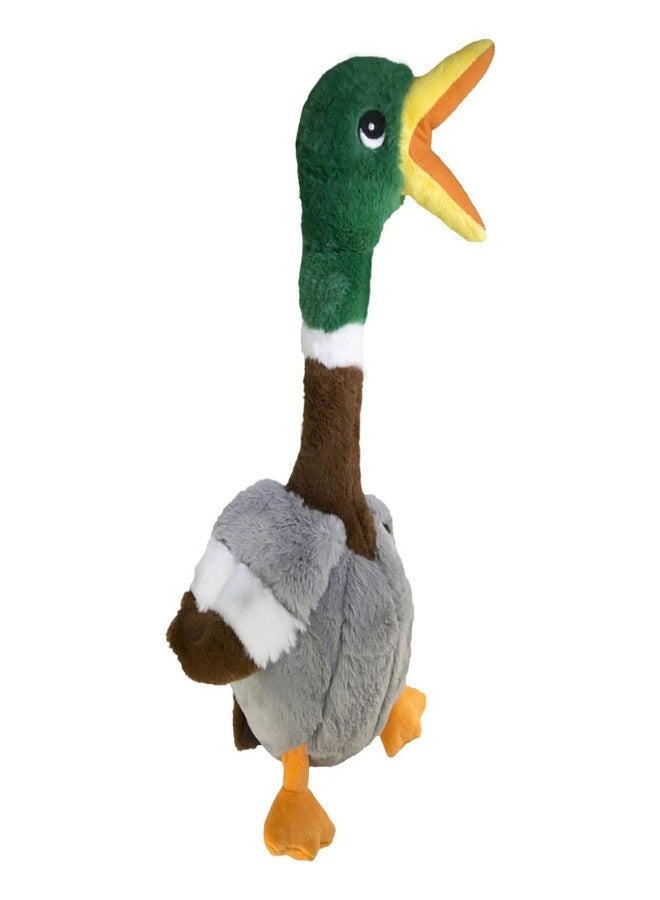 KONG Shakers Honkers Duck - Long Plush Toy with Low Tone Squeaker (Small) - Image 1