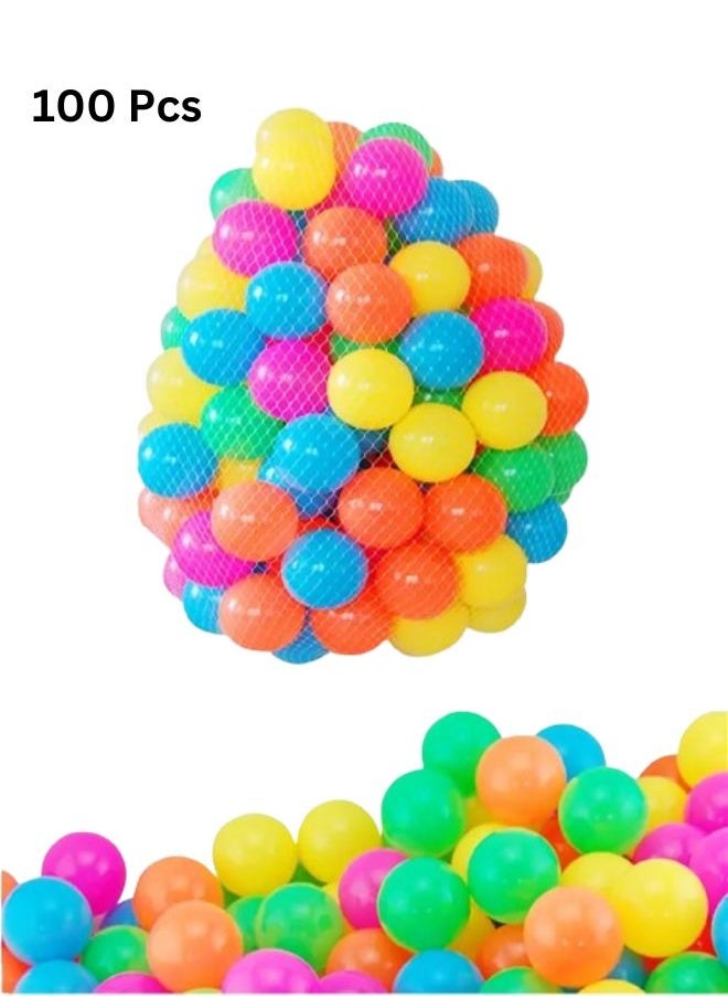 LIMOS 100-Piece Soft Ocean Pit Toy Balls Play Set Multicolored For Age Group 1+ Years  - Image 3