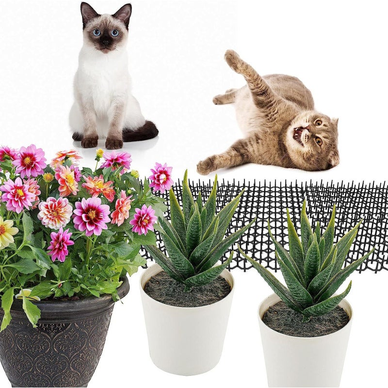 Cat Deterrent Mat: PP Material, Tough Environmental Pet Repellent Mat - Humanized Spike Design, Cut-to-Size Animal Barrier for Indoor Outdoor Plant Furniture Protection - Image 4