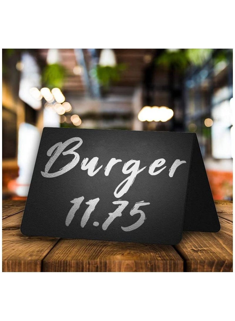 20 Pack Mini Chalkboard Table Tent Signs 10x7 cm for Food - Buffet - Party - Wedding - Chalkboard Labels for Food - Chalk Food Stand Labels - Image 3