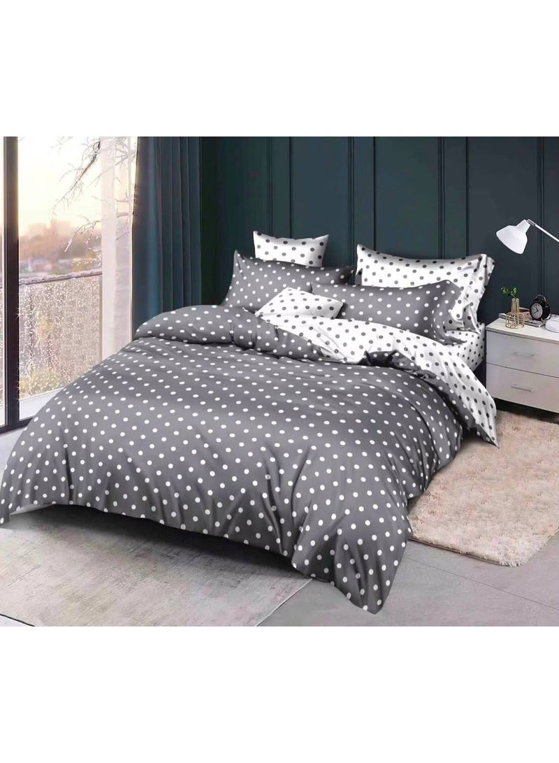 Embrace King Comforter Comforter set 6pcs set glazed cotton King size 1-PC fitted bedsheet 200 * 200cm,1-PCS Comforter 220 * 240 fixed, 4PCS Super Soft Pillowcases
