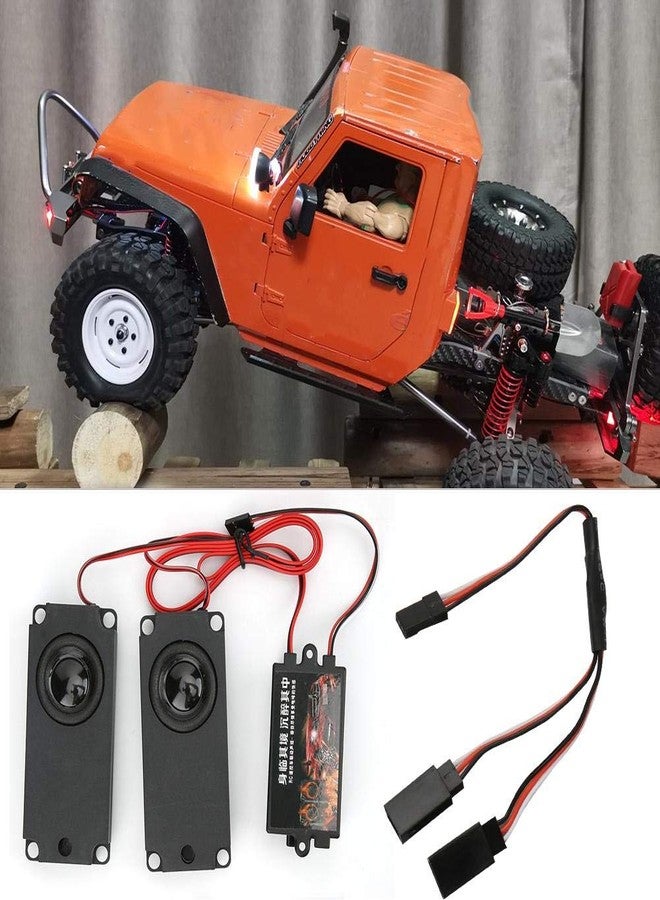 Naroote Rc Car Engine Sound Simulator, Volume Adjustable Car Driving Simulator Rc Engine Sound Unit Kit with Various Sound Effects for 94123 1/10 Scale RC Car Model - Image 3