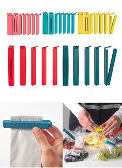 BEVARA Bag clips 26 pieces, assorted colors, assorted sizes, to keep food fresh and store snacks  - Image 1