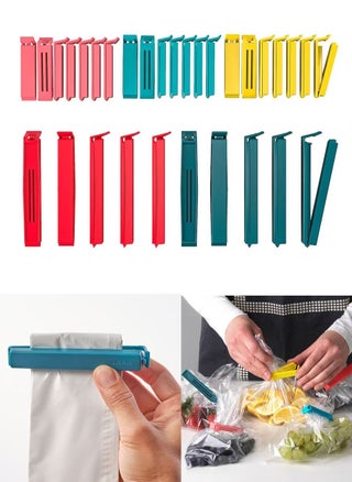 Bag clips 26 pieces, assorted colors, assorted sizes, to keep food fresh and store snacks - pzsku/Z13E467CEAE4BF42A4A1FZ/45/_/1685452689/ce979a44-e8e9-4ec5-982b-2a6ef7f92a29