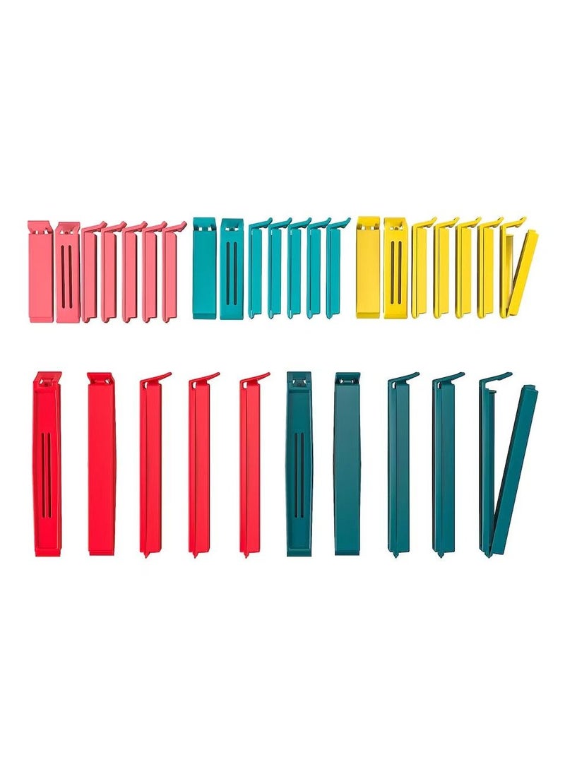 Bag clips 26 pieces, assorted colors, assorted sizes, to keep food fresh and store snacks