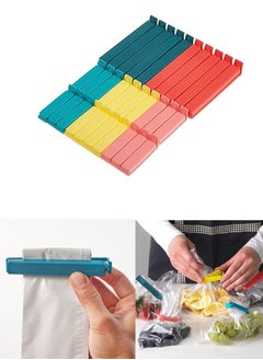 BEVARA Bag clips 26 pieces, assorted colors, assorted sizes, to keep food fresh and store snacks  - Image 2