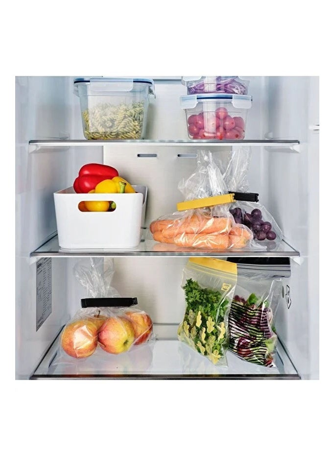 BEVARA 6-piece bag sealing clips, black and yellow, one size fits all, for keeping food fresh and storing snacks. - Image 2
