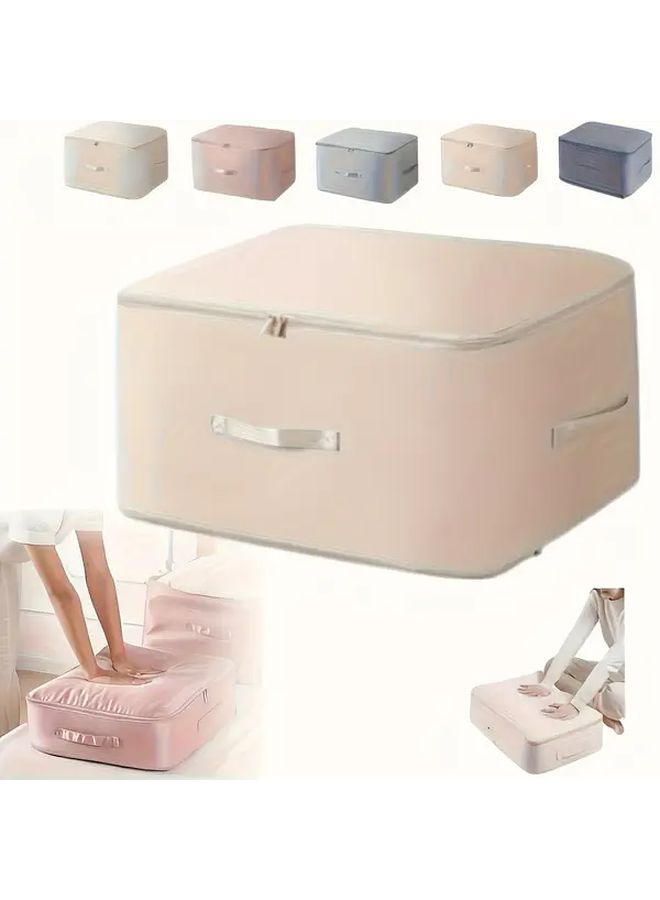 Pink Vacuum Storage Bags Extra Large Capacity for Clothes Blankets and Pillows - Image 1