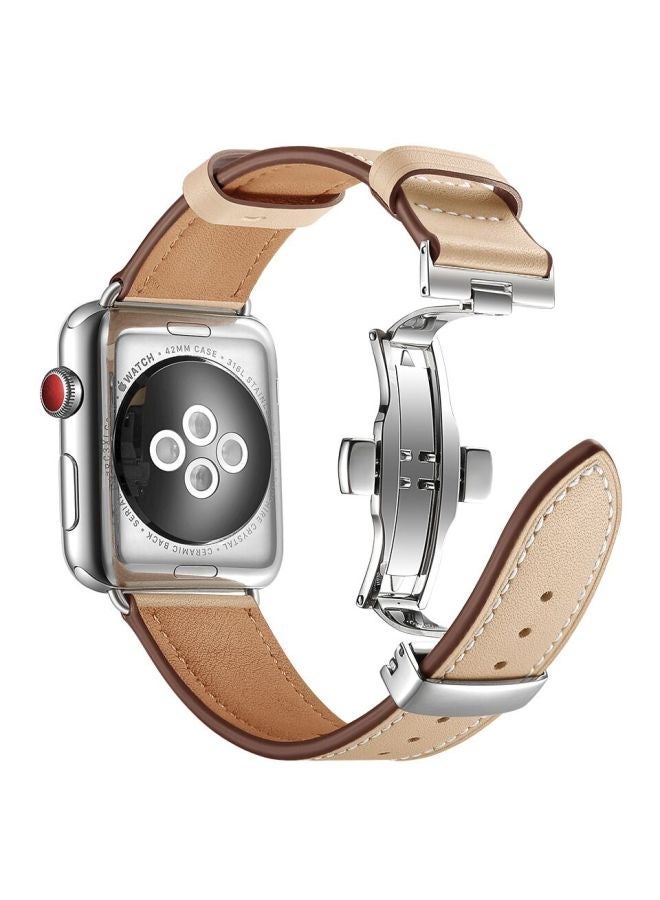 إسكدنيا Replacement Band For Apple Watch Series 1/2/3/4 40/38 mm Cream Sand - Image 3